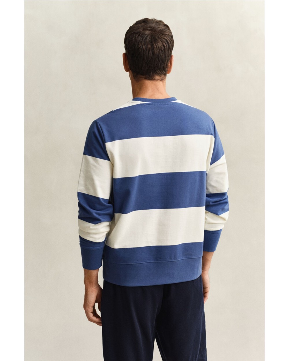 SUDADERA CUELLO REDONDO RAYAS