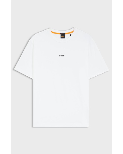 CAMISETA DE ALGODON ELASTICO CON LOGO