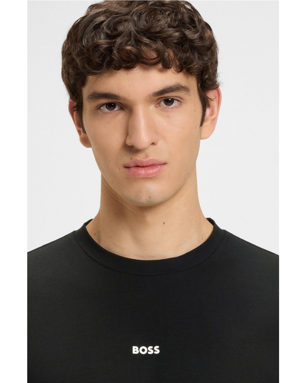 CAMISETA DE ALGODON ELASTICO CON LOGO