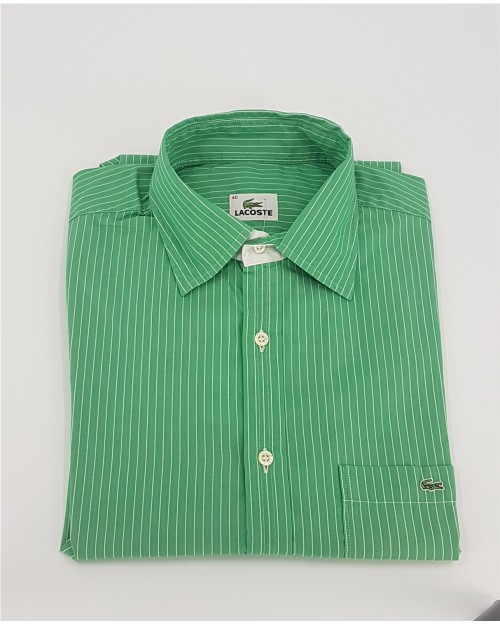 CAMISA M/L RAYAS KAKI