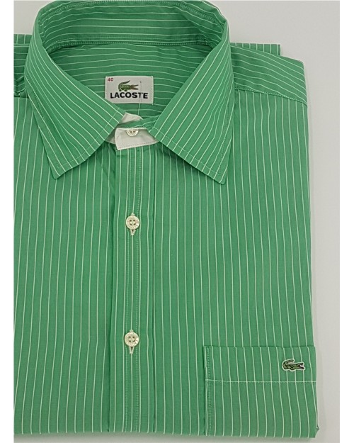 CAMISA M/L RAYAS KAKI 2