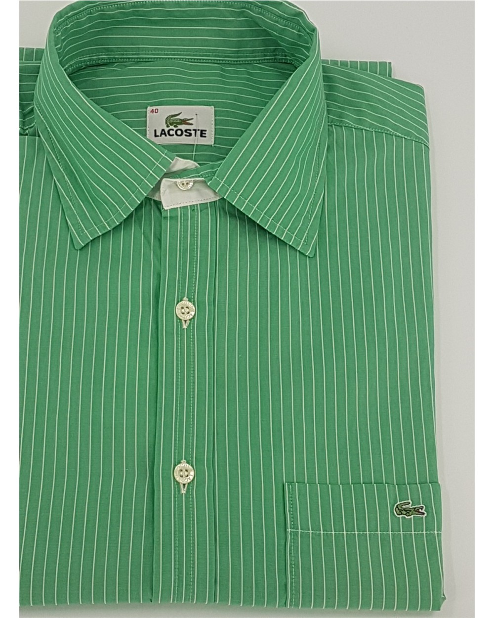 CAMISA M/L RAYAS KAKI