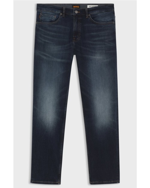 VAQUEROS REGULAR FIT EN SUAVE DENIM NEGRO AZULADO