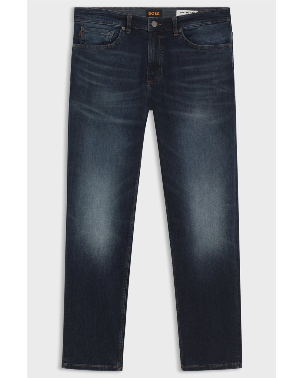 VAQUEROS REGULAR FIT EN SUAVE DENIM NEGRO AZULADO