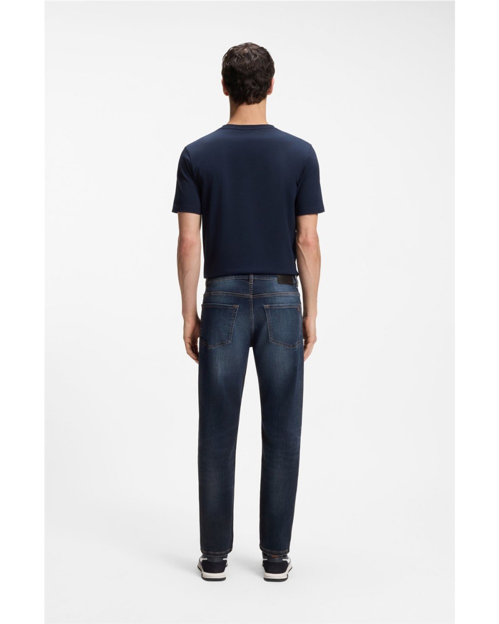 VAQUEROS REGULAR FIT EN SUAVE DENIM NEGRO AZULADO