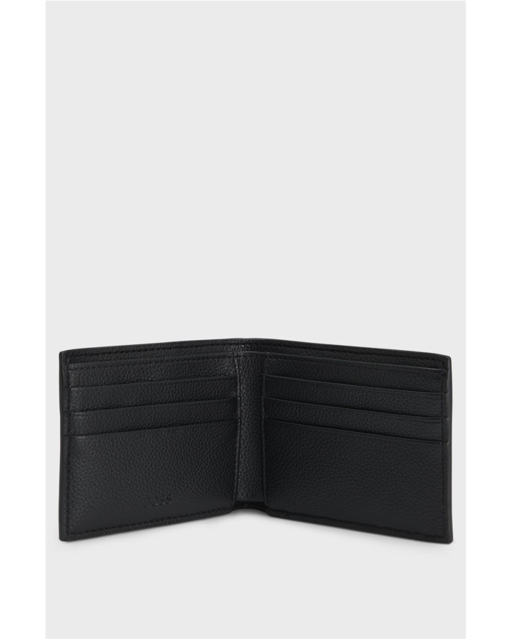 CARTERA PLEGABLE GRANULADA CON RIBRETE CON RAYA DE LA MARCA