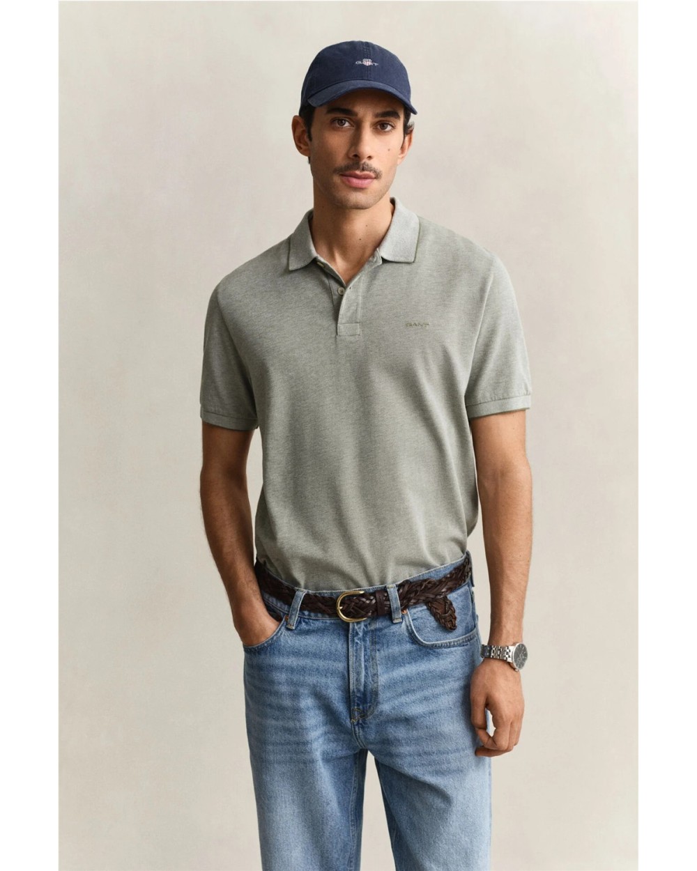 POLO EN DOS TONOS GANT HOMBRE