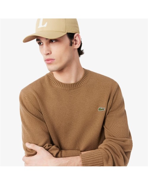 JERSEY CUELLO REDONDO DE LANA CARDADA
