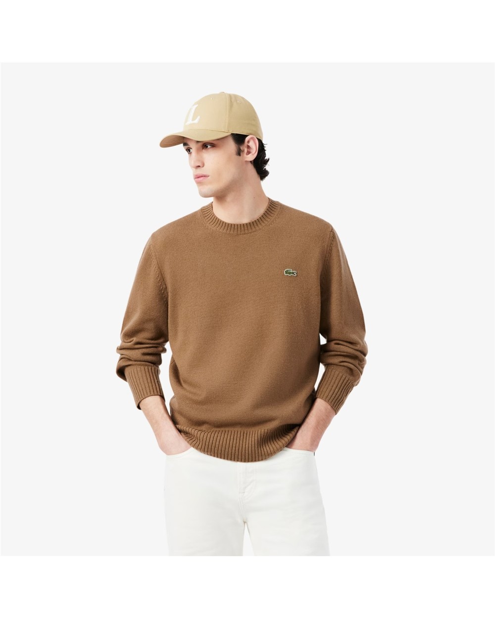 JERSEY CUELLO REDONDO DE LANA CARDADA