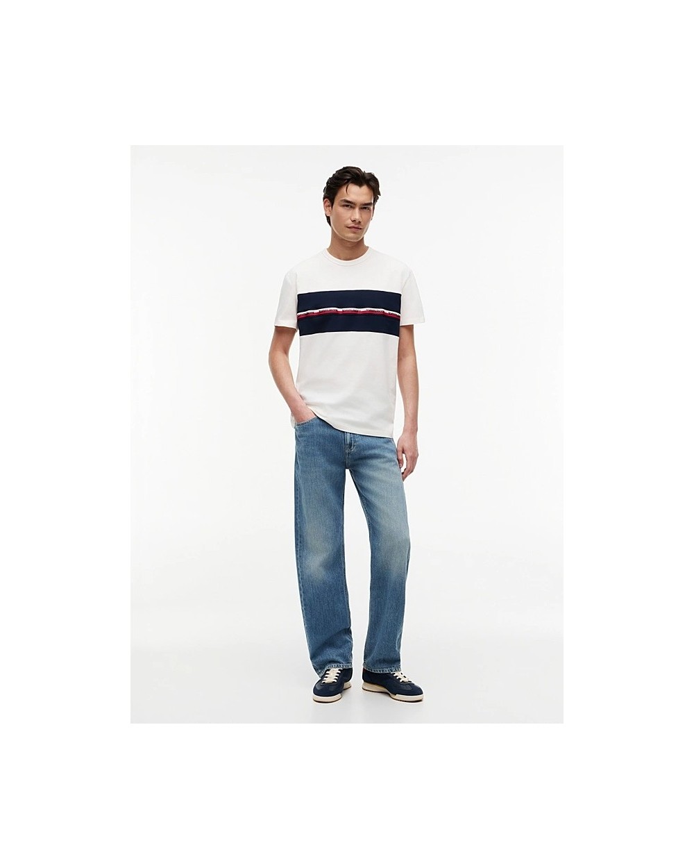 CAMISETA GLOBAL STRIPE DE PUNTO