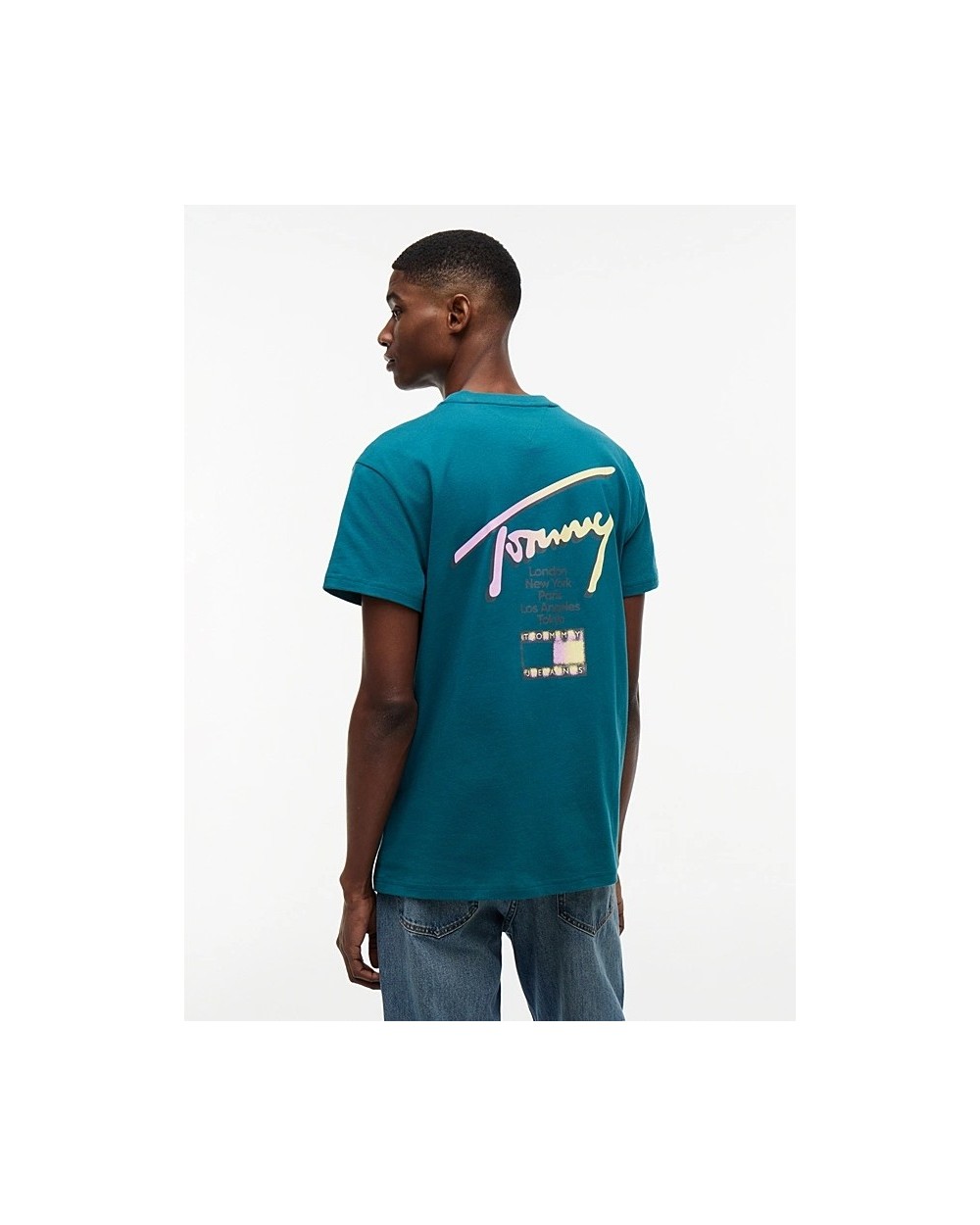 CAMISETA DE CUELLO REDONDO CON LOGO CON FIRMA