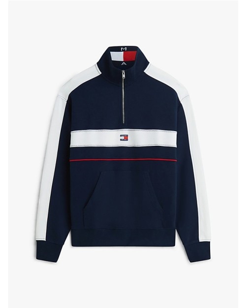 SUDADERA COLOR BLOCK CON CREMALLERA
