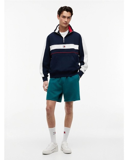 SUDADERA COLOR BLOCK CON CREMALLERA
