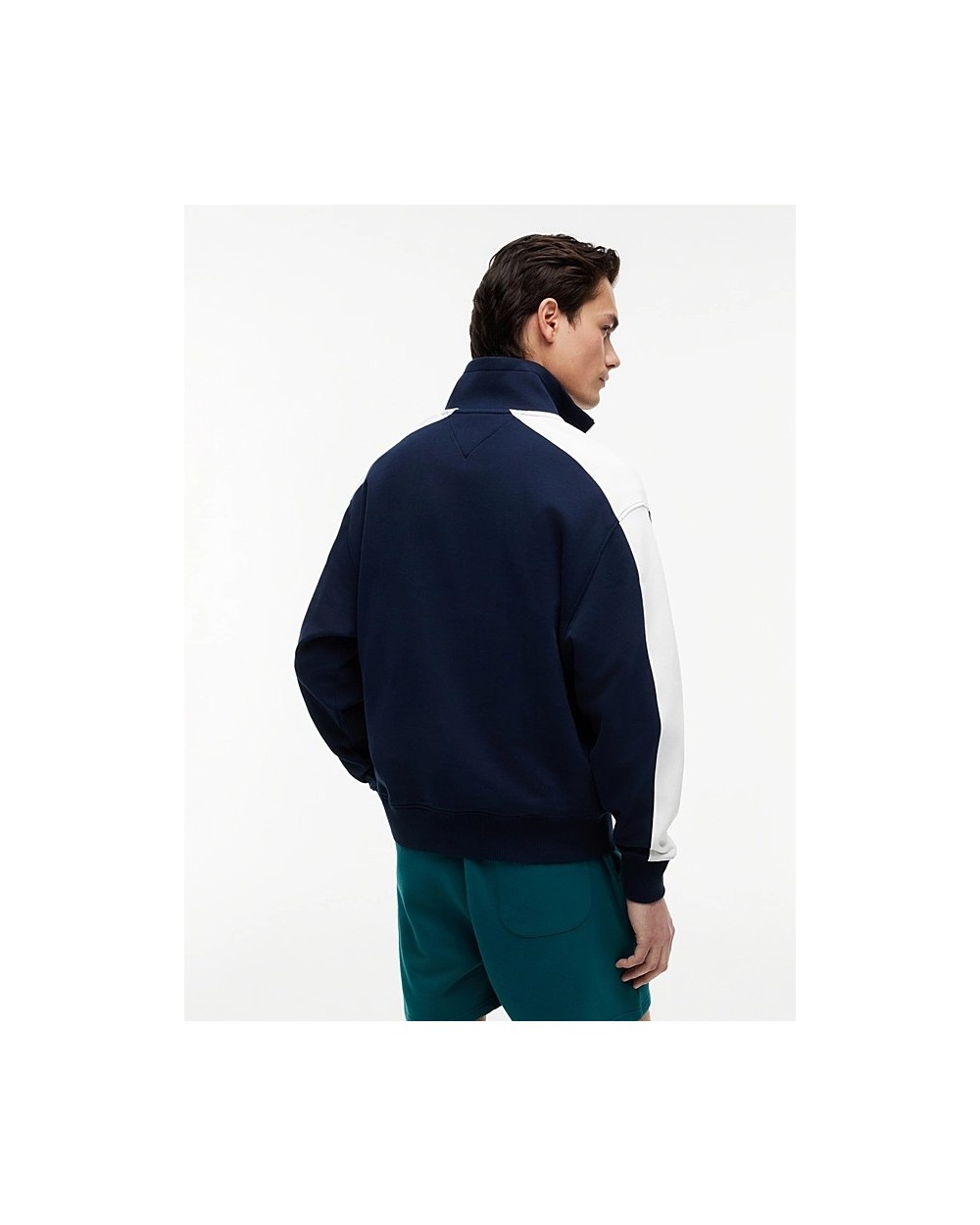 SUDADERA COLOR BLOCK CON CREMALLERA