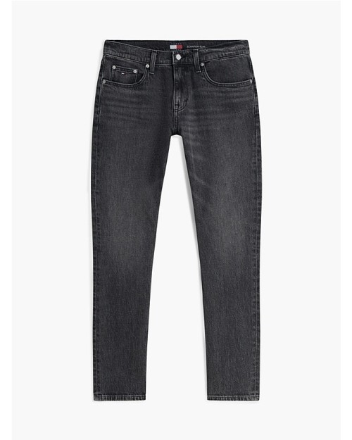 PANTALON SCANTON NEGROS SLIM CON EFECTO DESTEÑIDO