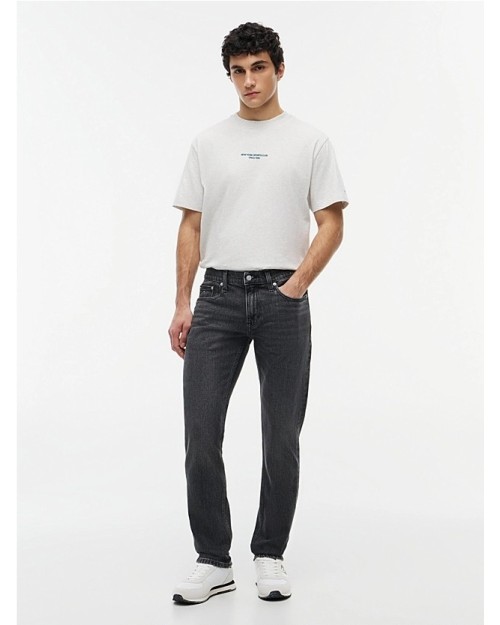 PANTALON SCANTON NEGROS SLIM CON EFECTO DESTEÑIDO 2