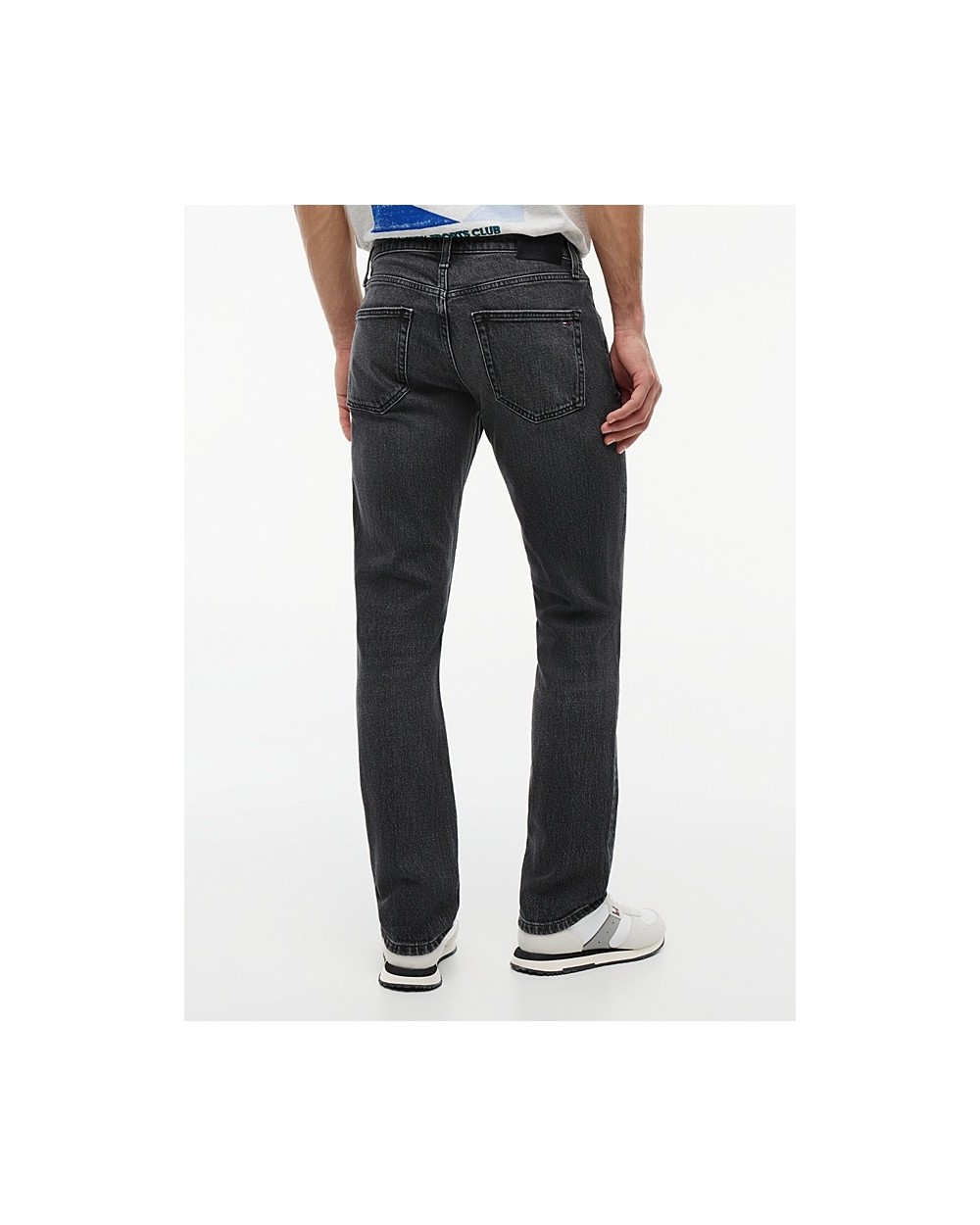 PANTALON SCANTON NEGROS SLIM CON EFECTO DESTEÑIDO