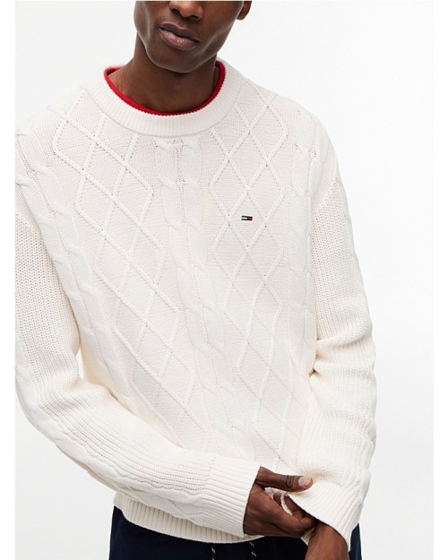 JERSEY DE PUNTO TRENZADO CON LOGO