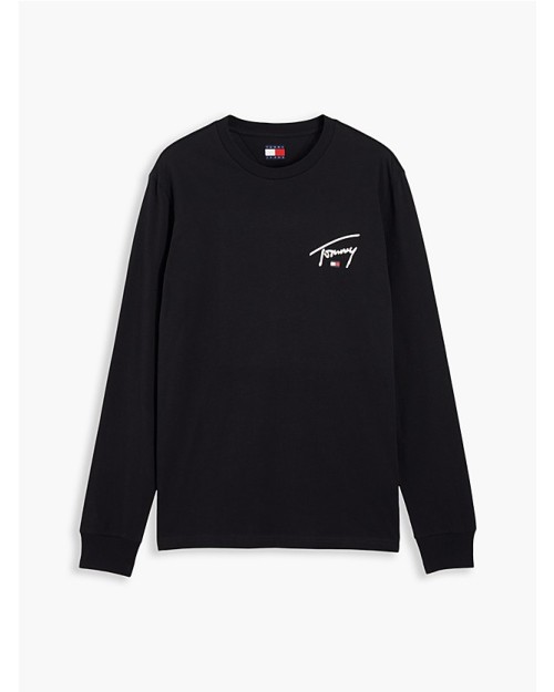 CAMISETA DE MANGA LARGA SLIM CON LOGO