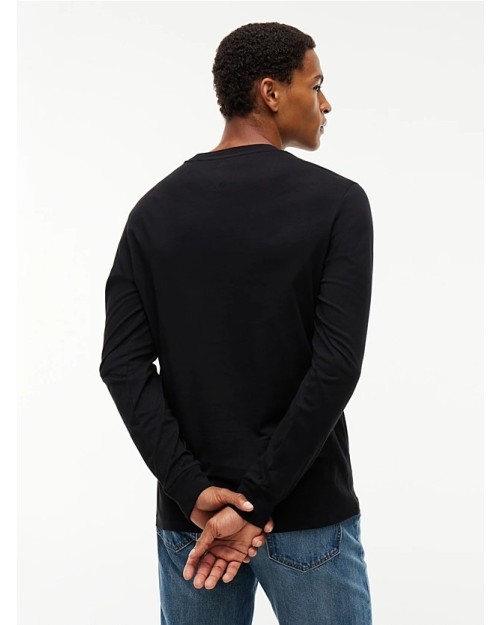 CAMISETA DE MANGA LARGA SLIM CON LOGO