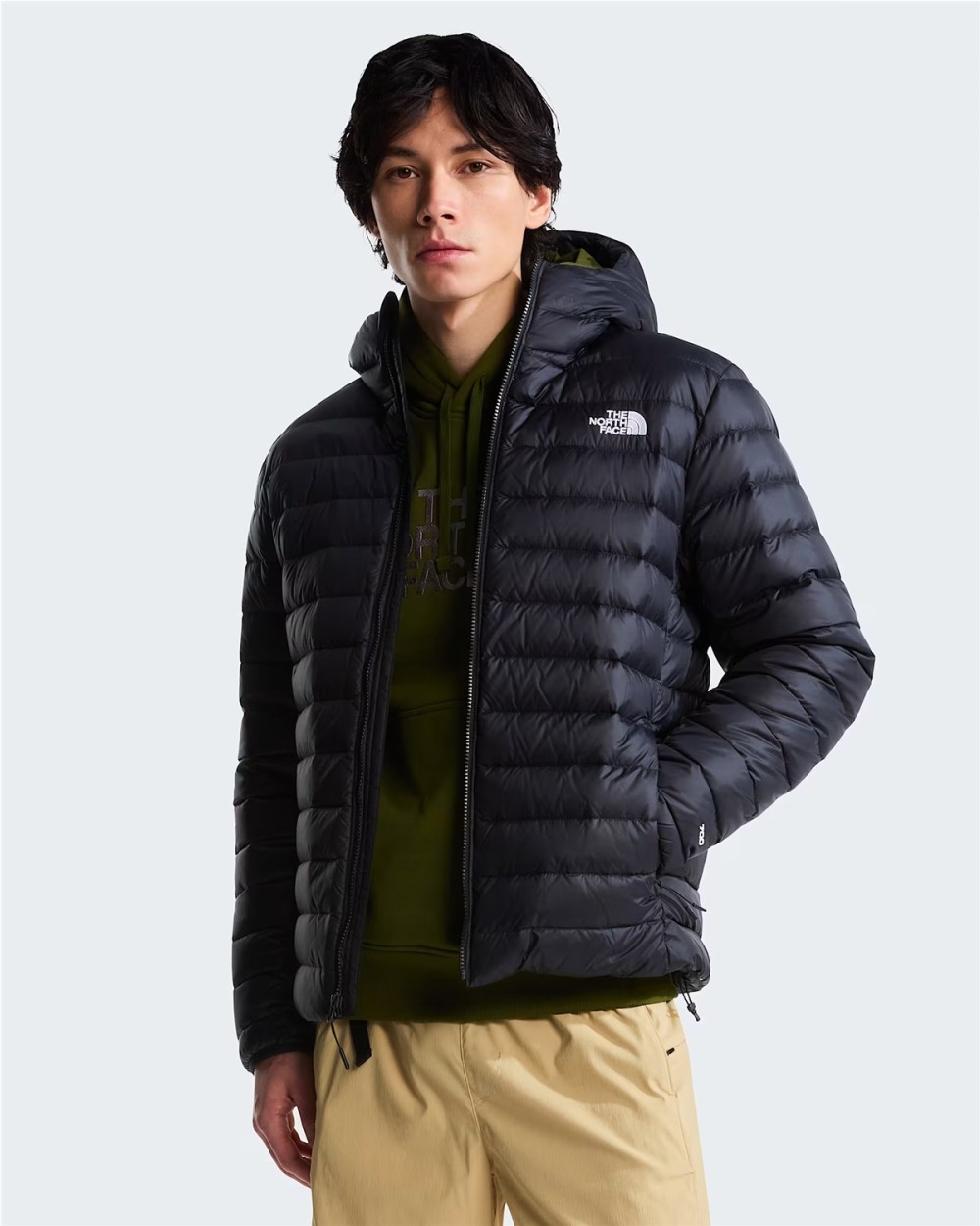 CHAQUETA DE PLUMON CON CAPUCHA