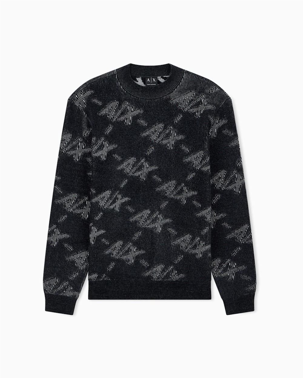 JERSEY DE CUELLO REDONDO CON MONOGRAMA