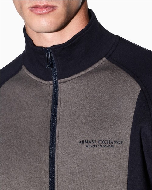 SUDADERA DE ALGODON ELASTICO CON CREMALLERA