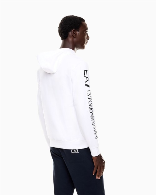 SUDADERA DE ALGODON LOGO CON CAPUCHA Y BOLSILLO