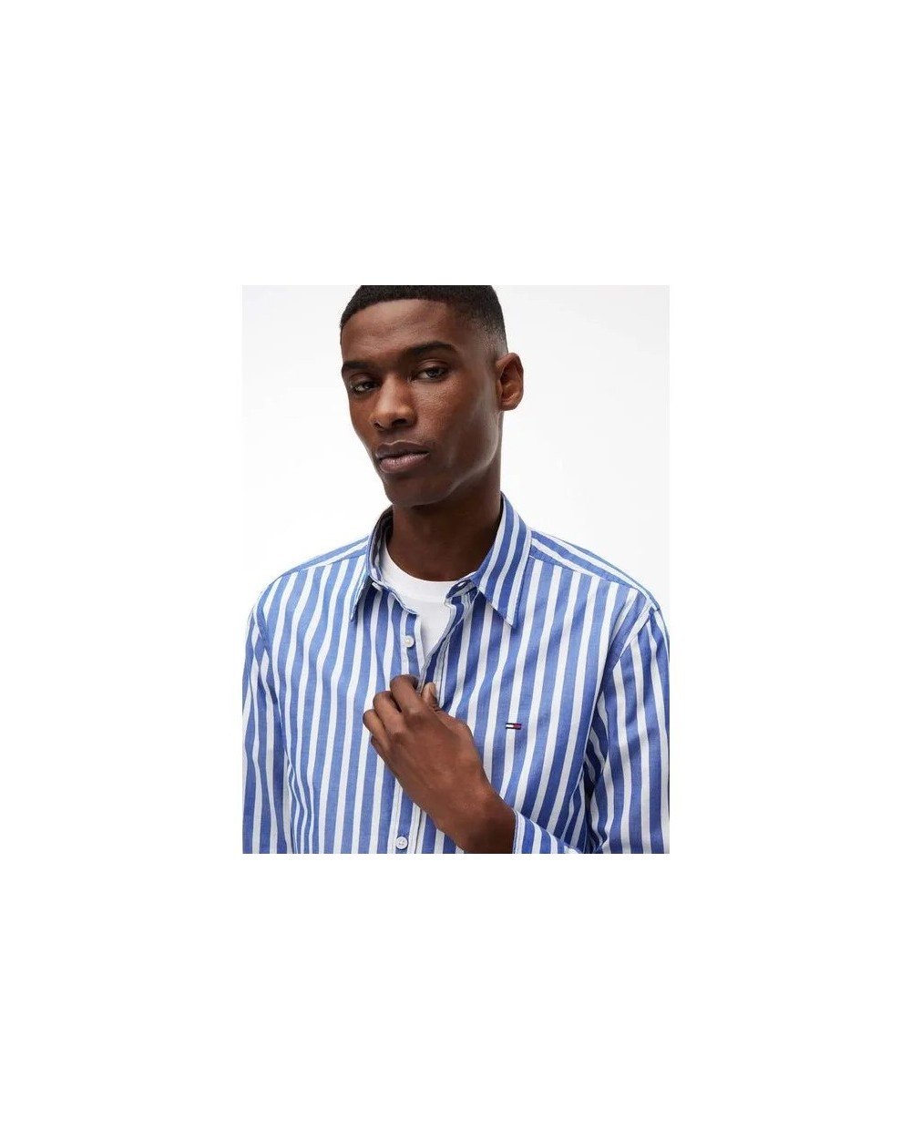 CAMISA DE POPELIN DE ALGODON DE RAYAS