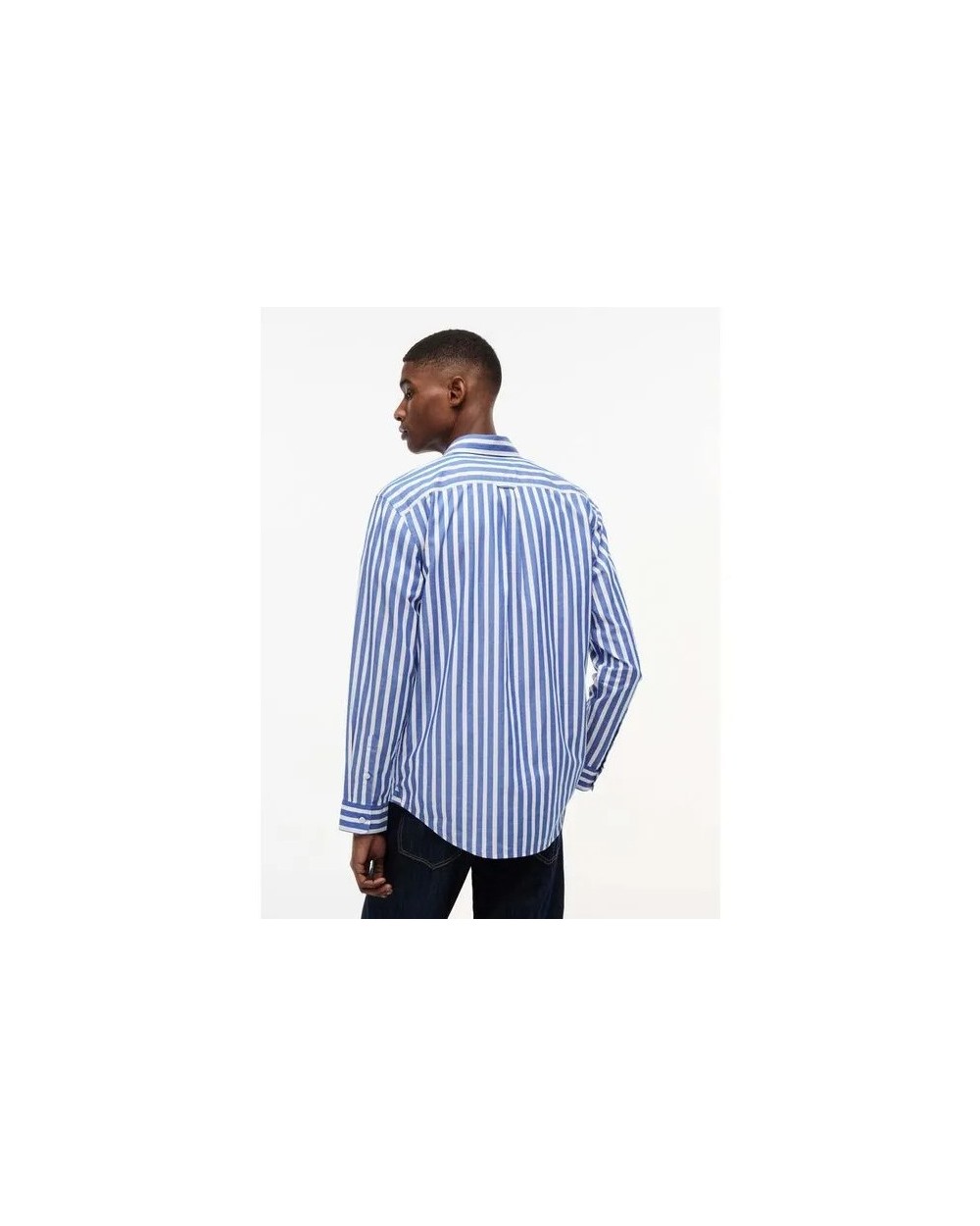 CAMISA DE POPELIN DE ALGODON DE RAYAS