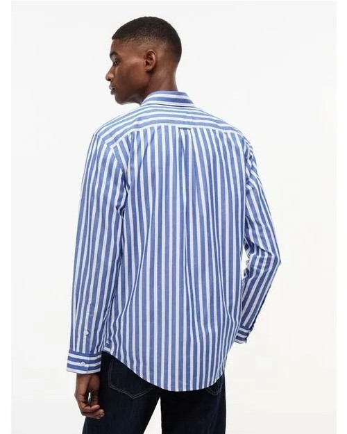 CAMISA DE POPELIN DE ALGODON DE RAYAS
