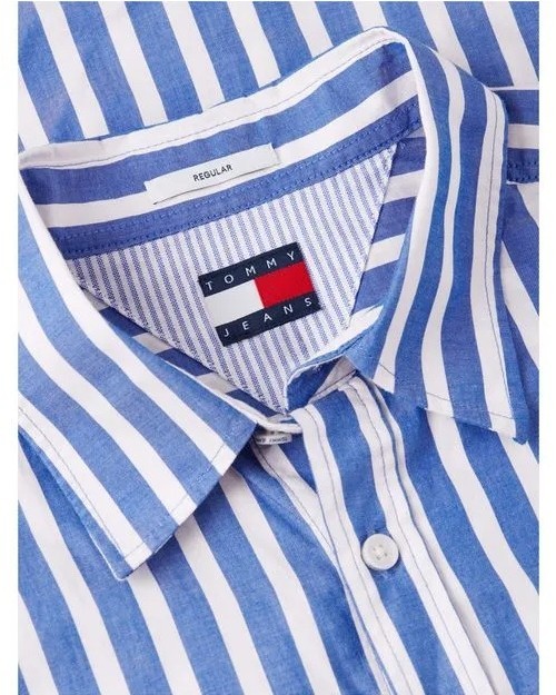 CAMISA DE POPELIN DE ALGODON DE RAYAS