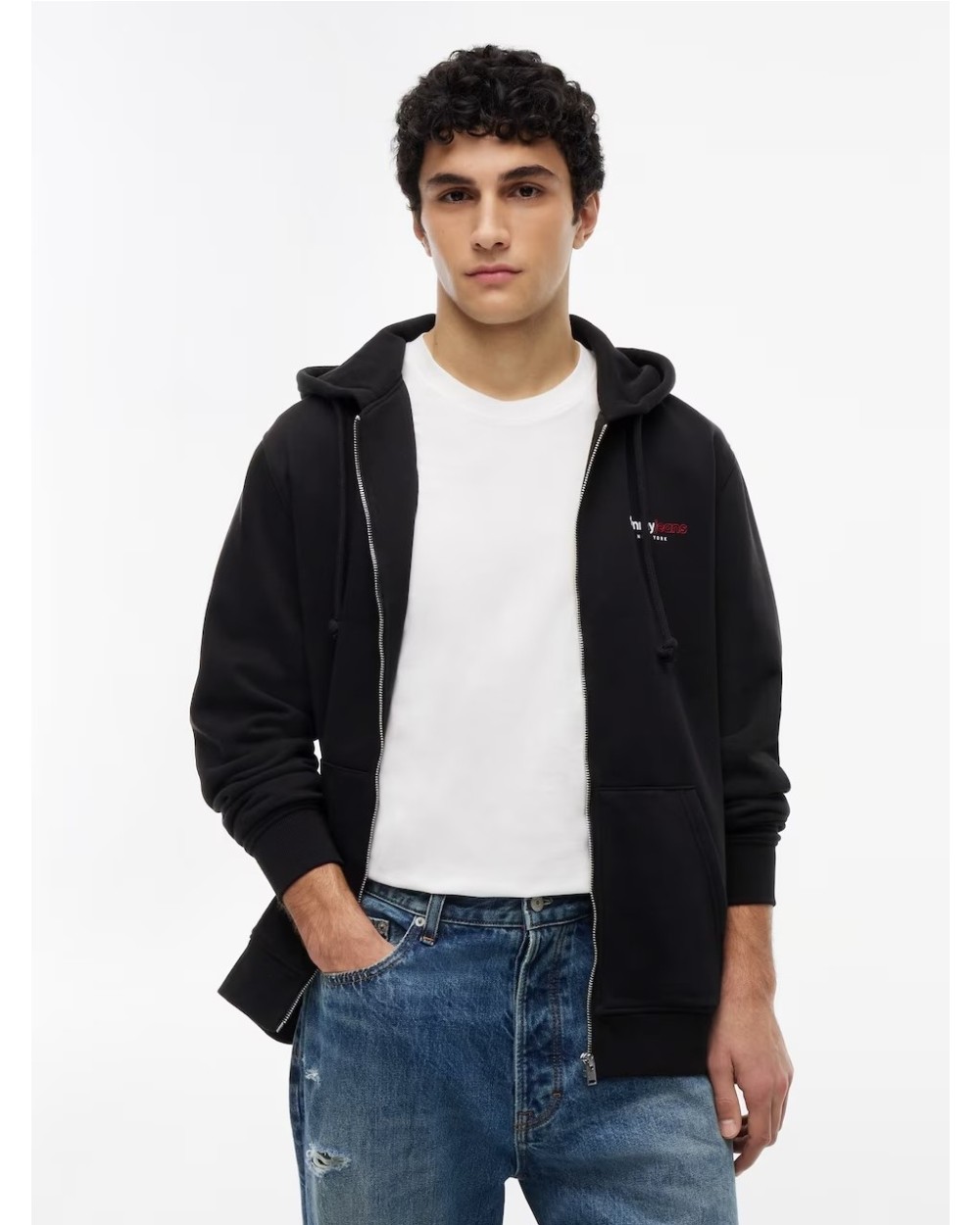 SUDADERA CON CAPUCHA Y CREMALLERA