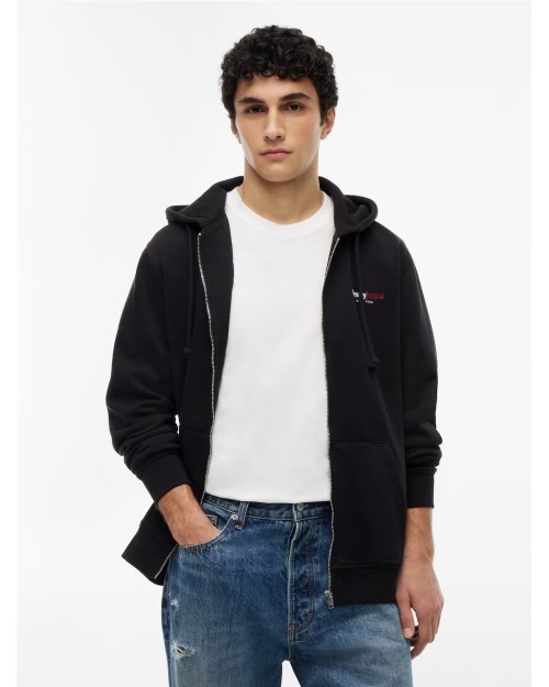 SUDADERA CON CAPUCHA Y CREMALLERA