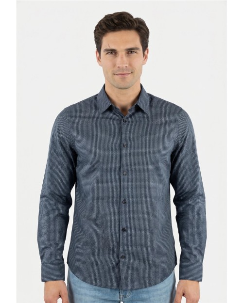 CAMISA DE MANGA LARGA CON LOGOTIPO ESTAMPADO