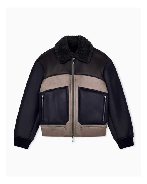 CAZADORA BOMBER  CON BORREGUITO