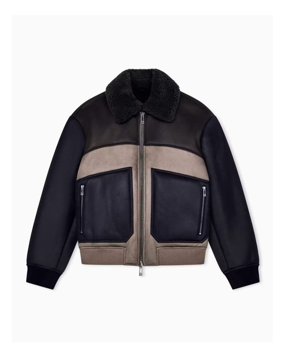 CAZADORA BOMBER  CON BORREGUITO