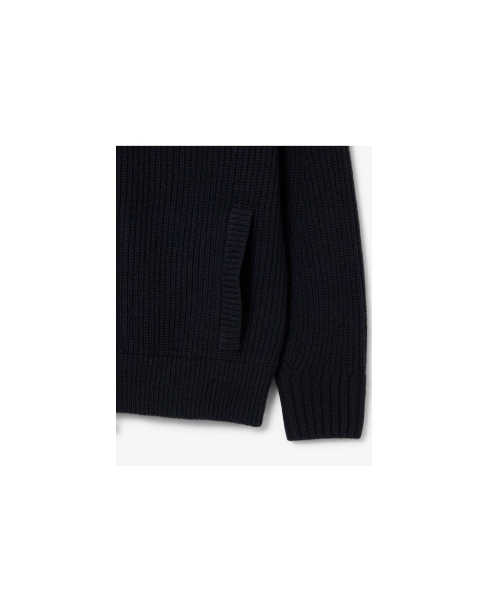 CHAQUETA CON CREMALLERA DE CUELLO ALTO DE LANA CARDADA