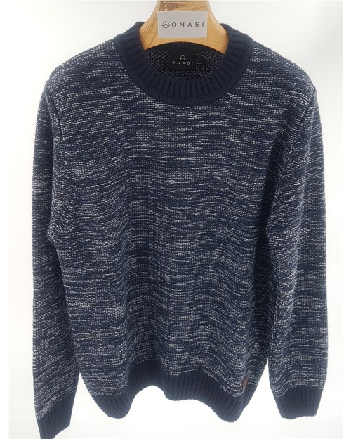 JERSEY JASPEADO DE CUELLO REDONDO
