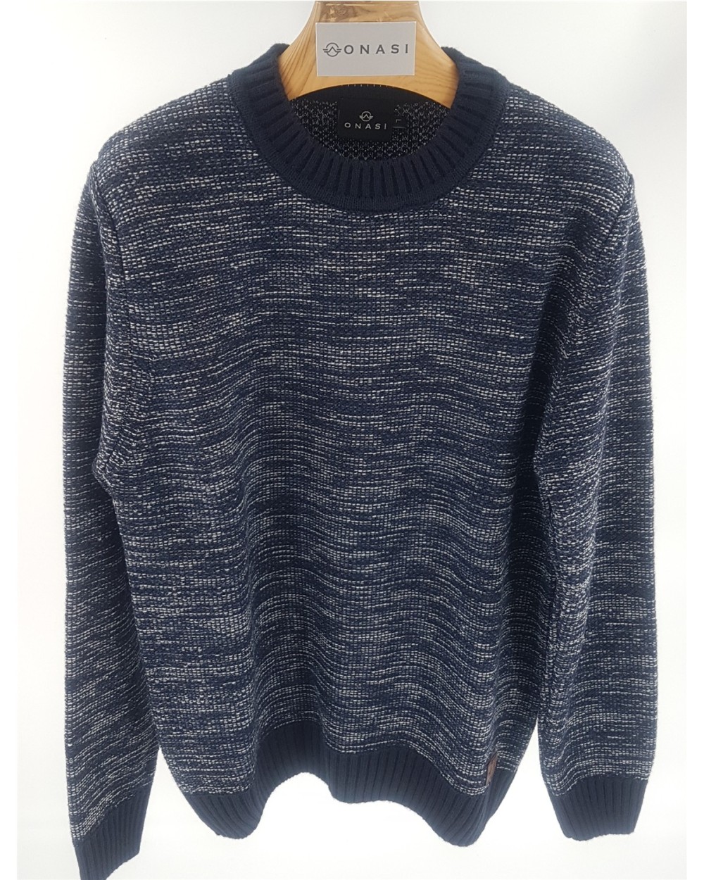 JERSEY JASPEADO DE CUELLO REDONDO