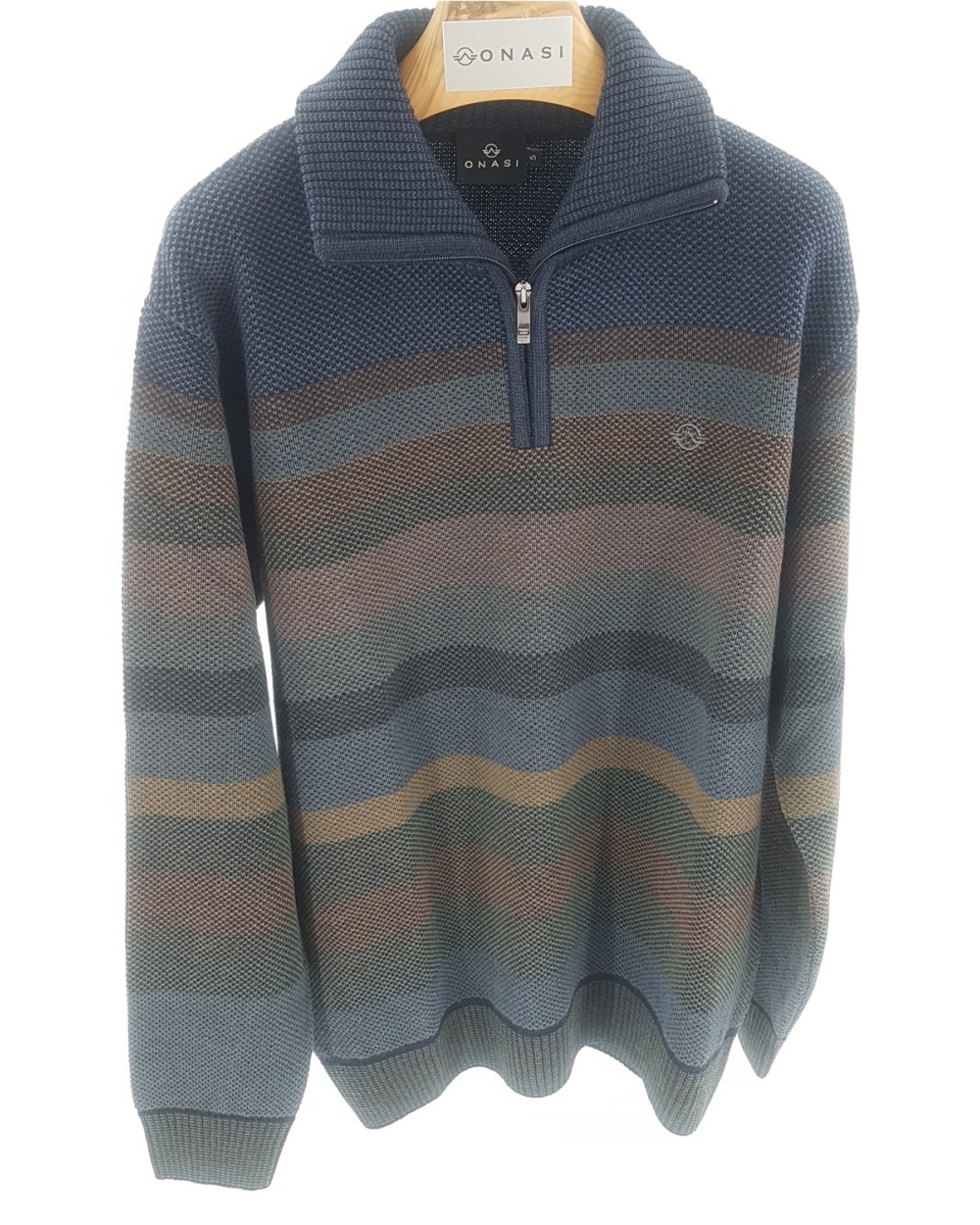 JERSEY DE RAYAS CON CREMALLERA