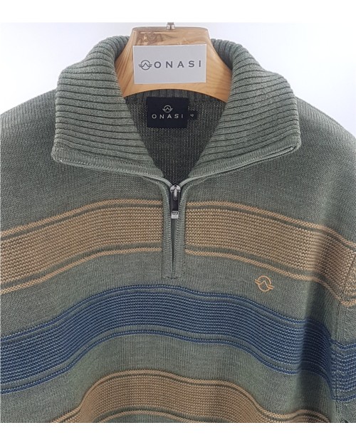 JERSEY DE RAYAS CON CREMALLERA 2