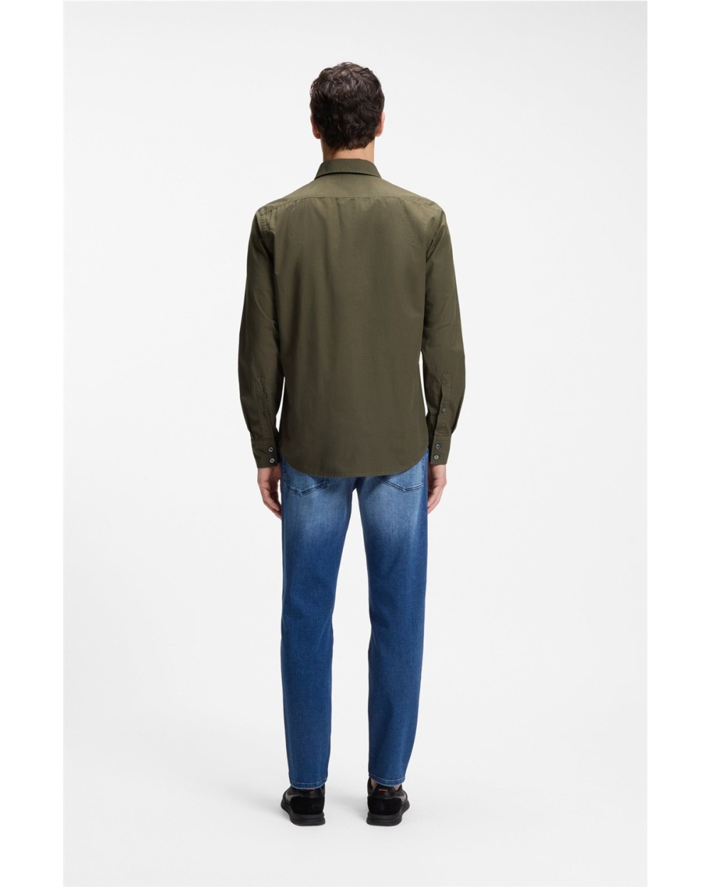 CAMISA REGULAR FIT EN POPELÍN DE ALGODÓN