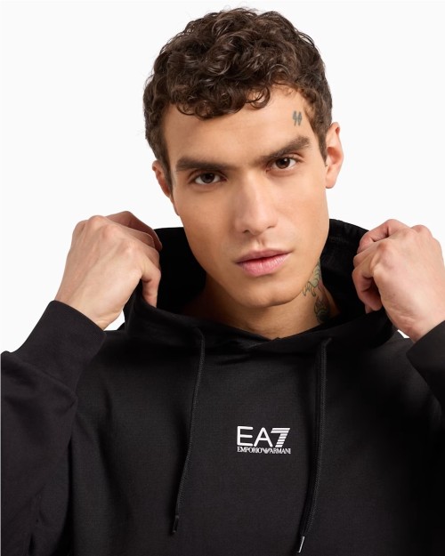 SUDADERA DE ALGODON CON CAPUCHA CON LOGO