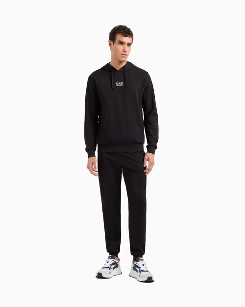 SUDADERA DE ALGODON CON CAPUCHA CON LOGO
