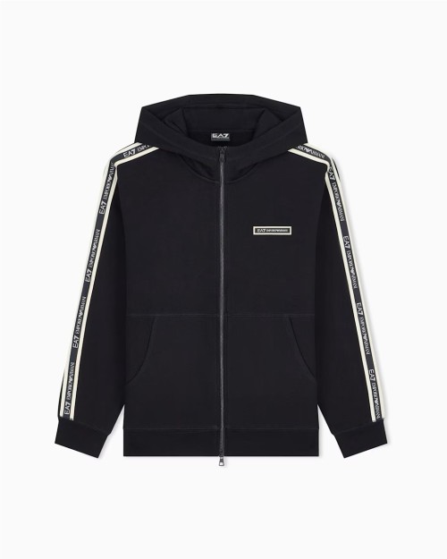 SUDADERA CON CREMALLERA Y CAPUCHA