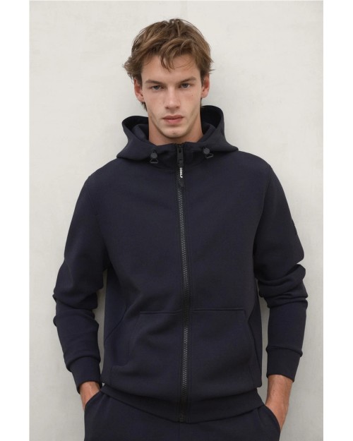 SUDADERA CON CREMALLERA Y CAPUCHA