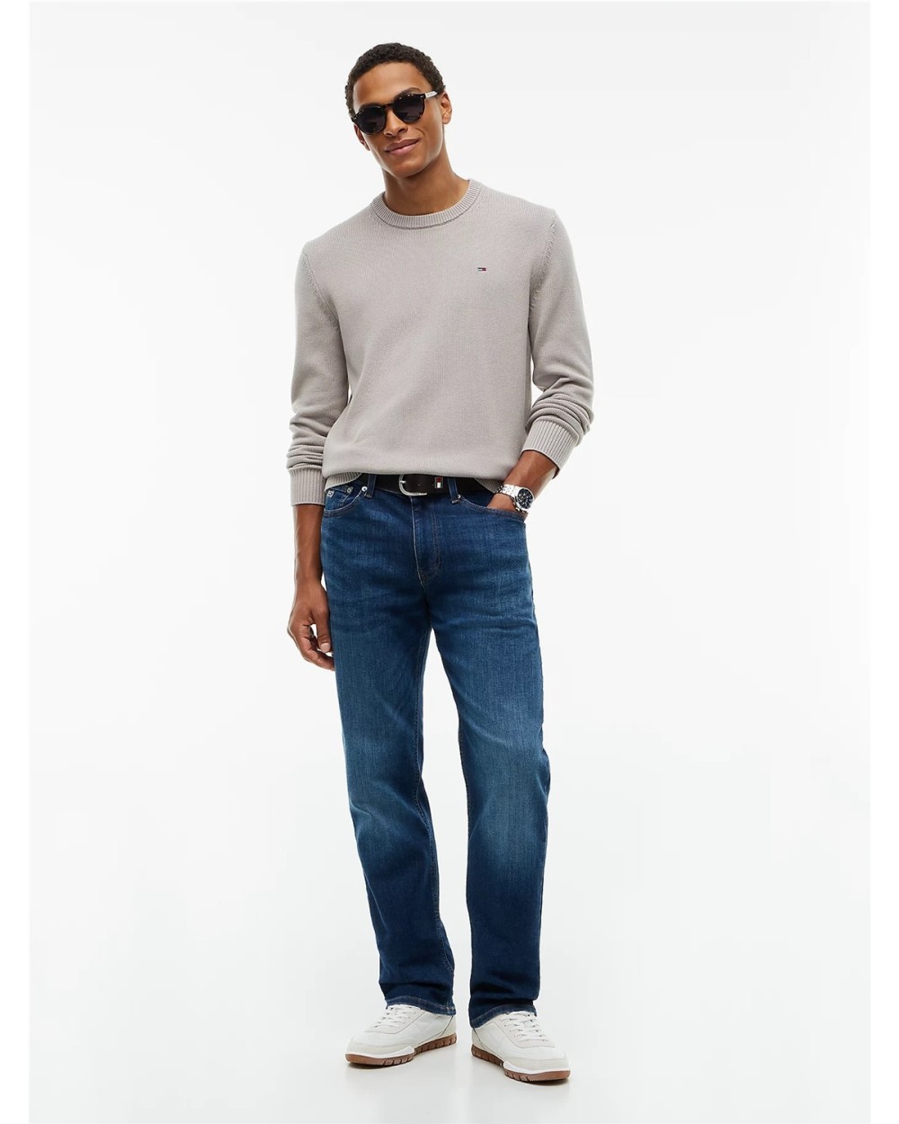 JERSEY DE ALGODÓN CON CUELLO REDONDO