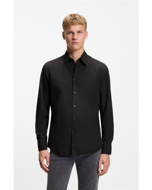 CAMISA REGULAR FIT EN POPELÍN DE ALGODÓN