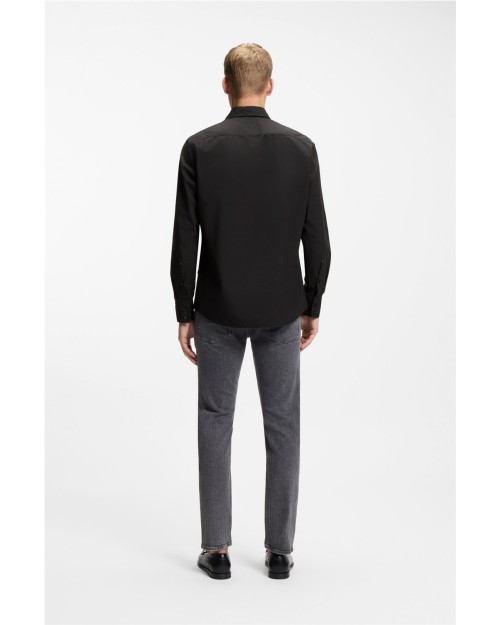 CAMISA REGULAR FIT EN POPELÍN DE ALGODÓN